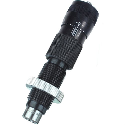 Los dies Forster Ultra Micrometer te permiten ajustar la profundidad de asiento de la bala con precisión extrema, garantizando cartuchos concéntricos y fáciles de ajustar.