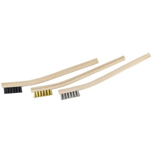 Las brochas de limpieza de alta resistencia de Brownells ofrecen durabilidad, mango de madera y cerdas de acero inoxidable, latón o nylon para cualquier tarea.