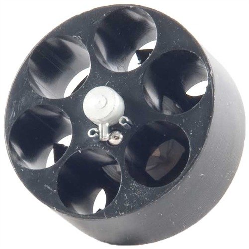 El SPEEDLOADER HKS 586-A es compacto y ligero, permite recargar rápidamente y de forma segura, soltando las balas con un giro del knob. ¡Ideal para tu .38/.357!