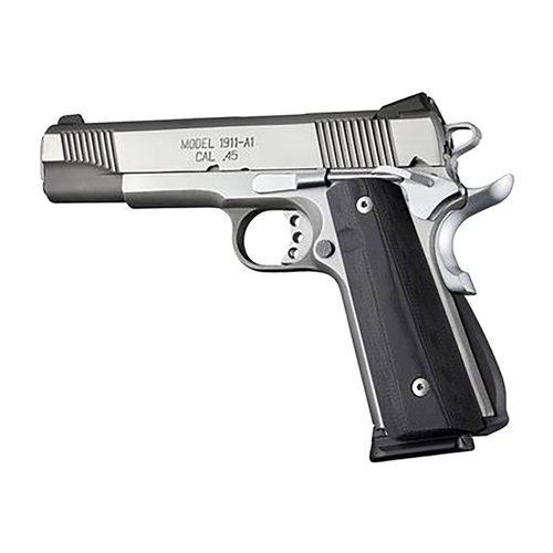 Las empuñaduras G10 de Hogue para 1911 Government son perfectas, sin modificaciones necesarias y compatibles con hardware de fábrica. ¡Mejora tu agarre!