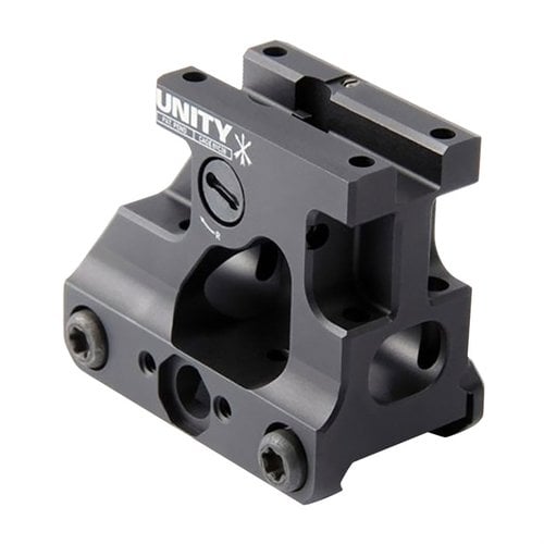 El FAST MRO Mount de UNITY TACTICAL ofrece una adquisición rápida del retículo, soporte para visores y una construcción duradera en aluminio 7075-T6.