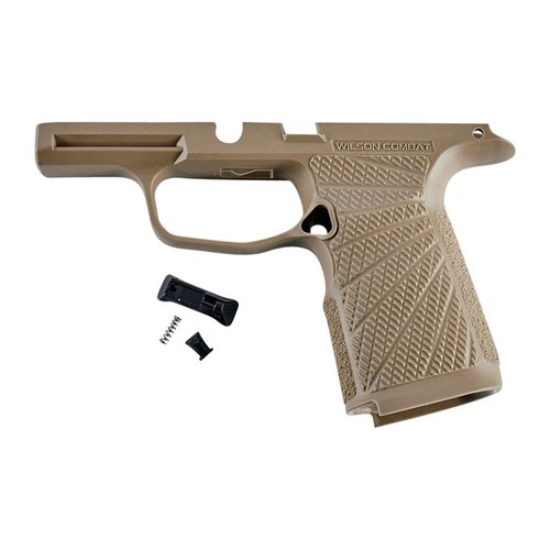 Mejora tu SIG-SAUER P365/P365 XL con el módulo de agarre WILSON COMBAT: ergonomía optimizada, mejor control de retroceso y diseño elegante para un agarre perfecto.