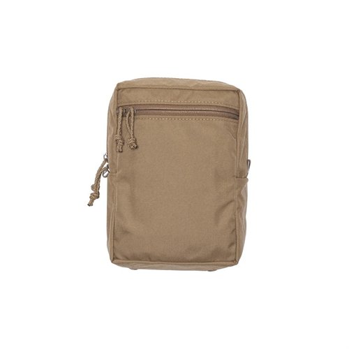 La pouch GP Tall de Spiritus Systems ofrece gran capacidad, ideal para almacenar botellas y equipos grandes, con un diseño MOLLE y construcción en 500D Cordura.
