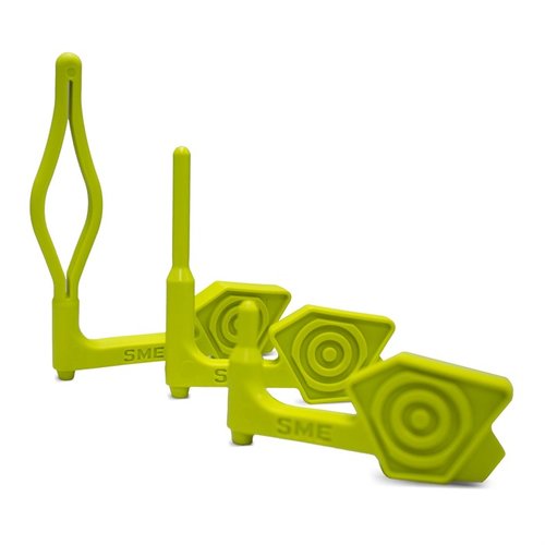 Las banderas de seguridad de cámara de SME indican que el arma está descargada y segura, además de servir como herramienta para ajustar pernos y miras.