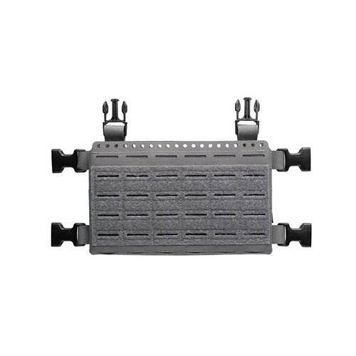 El Micro Fight Chassis MkV es ligero y modular, ideal como placard o centro de un chest rig, con MOLLE y compatibilidad con accesorios Spiritus.
