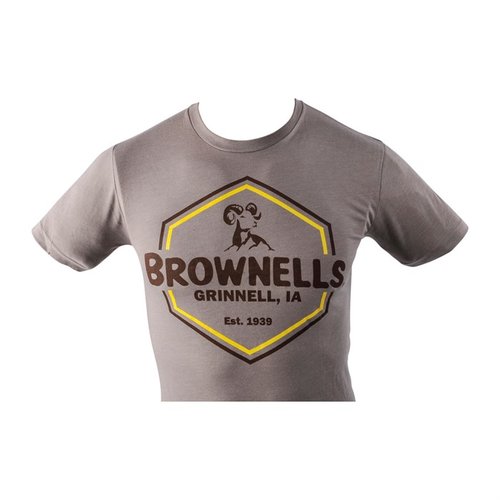 Mantente fresco y cómodo con la nueva línea de camisetas Brownells. Disponibles en tallas XS a 3XL y varios colores, ¡la moda de Brownells nunca pasa de moda!