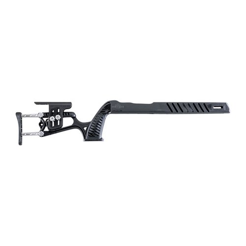 El MCA-22 se adapta a tu Ruger 10/22, con ajuste de longitud, empuñadura ambidiestra y compatibilidad con cañones estándar o bull para tiro recreativo y caza.