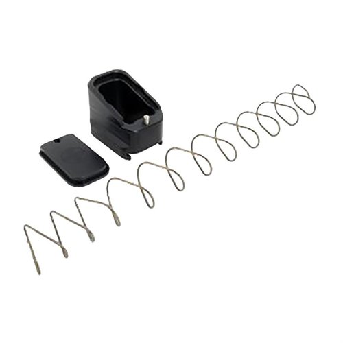 +5/4 MAG EXTENSION para Glock 17/22, añade 5 balas a tu Glock 17/19X/34/45 y 4 a tu Glock 22/35, con acceso fácil al resorte y seguidor.
