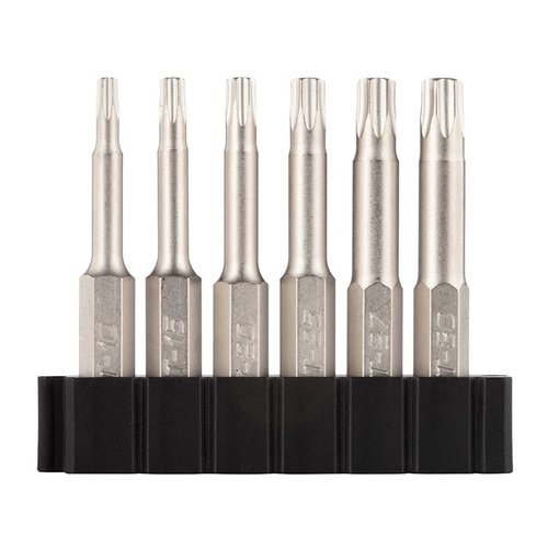 Amplía la selección de tu kit Fix It Sticks con este set de bits de 2" que incluye hexágonos, Torx y Philips, todo en un práctico soporte de polímero.