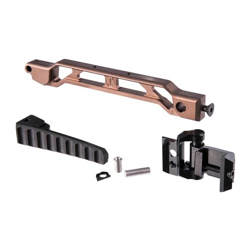 Con el Arm Bar de 8 pulgadas y el Buttplate plegable, disfruta de un diseño modular, ligero y rígido, con múltiples opciones de montaje y un socket QD integrado.