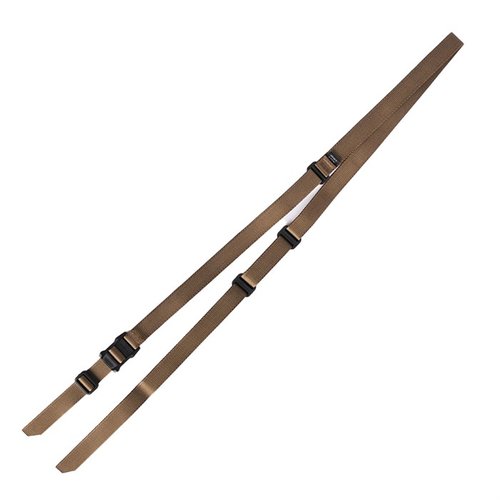 La MS1 Lite Sling de Magpul es ligera, compacta y resistente, ideal para armas pequeñas, con ajuste rápido y sin enredos, perfecta para el transporte y uso en el campo.