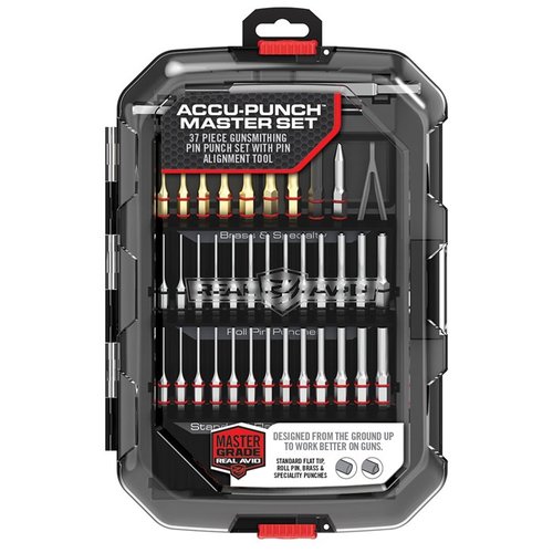 El Accu-Punch Master Set de REAL AVID incluye punzones de acero endurecido, herramientas de alineación de pines y un diseño ergonómico para un control preciso.