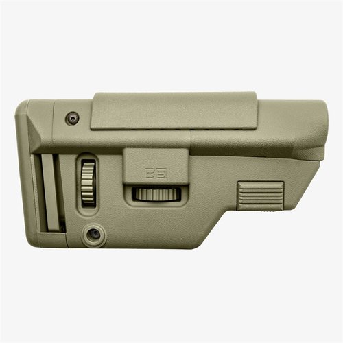 La culata B5 Systems CPS Long ofrece ajuste de mejilla y pad, 10 tensores internos, montajes QD y M-LOK®, todo en un diseño ergonómico y optimizado.