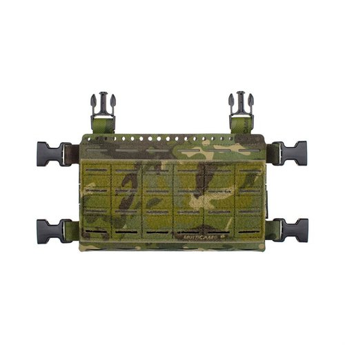 El Micro Fight Chassis MkV es ligero, modular y versátil, perfecto como placard o centro de un chest rig, compatible con accesorios Spiritus.