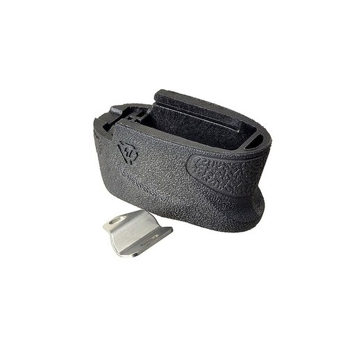 Aumenta la capacidad de tu S&W M&P Shield con el EMP +2, que añade 2 balas en 9mm y 1 en .40S&W, manteniendo un diseño ergonómico y seguro.