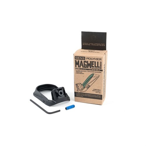 El GEN3 Magwell para GLOCK™ G19 de Strike Industries facilita la recarga, mejora el agarre y es ligero, todo con un diseño elegante y material resistente.