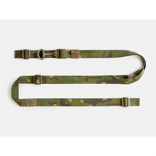 La ESD Sling es ligera, ajustable y personalizable, ideal para cualquier arma, con sistema de ajuste rápido y almacenamiento compacto para uso práctico.