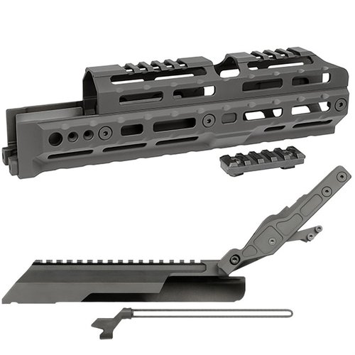Descubre el AK Alpha Series M-LOK Handguard: ligero, ajustable y sin modificaciones permanentes, con múltiples configuraciones y garantía de por vida.