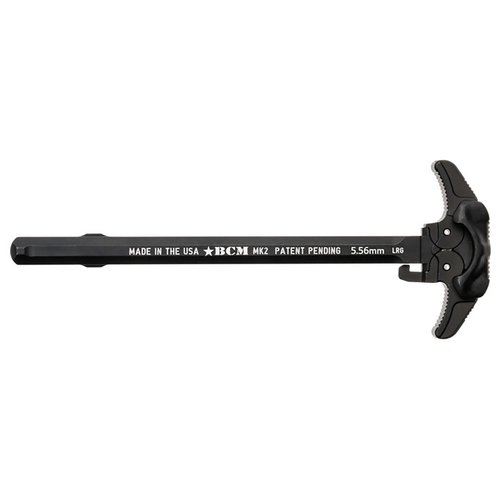El BCM Mk 2 Charging Handle es ambidiestro, optimizado para desviar gases y diseñado para una manipulación rápida y segura, fabricado en aluminio 7075 T6.
