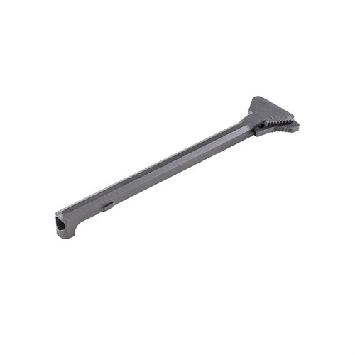 Descubre el cargador triangular AR-15 Retro 601 de LUTH-AR, hecho de aluminio 6061 con acabado anodizado, disponible en negro o gris, ¡perfecto para tu arma!