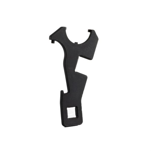 La llave combinada BRN-4/HK416 de Brownells es tu herramienta todo en uno, con herramientas para castle nut, barrel nut, flash hider y un ratchet de ½”.