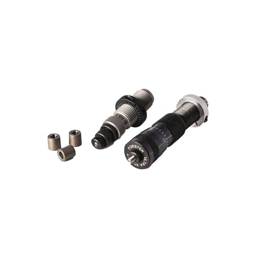 El set BUSHING FULL LENGTH de Forster incluye un Full-Length Bushing Die y un Ultra Micrometer Seater Die, todo en una caja deluxe para una calidad superior.