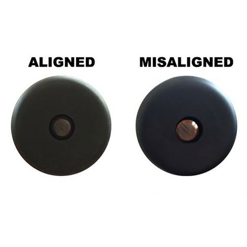 El Geissele Suppressor Alignment Gage permite verificar la alineación del suppressor con el cañón, fabricado en acero endurecido para mayor durabilidad y precisión.