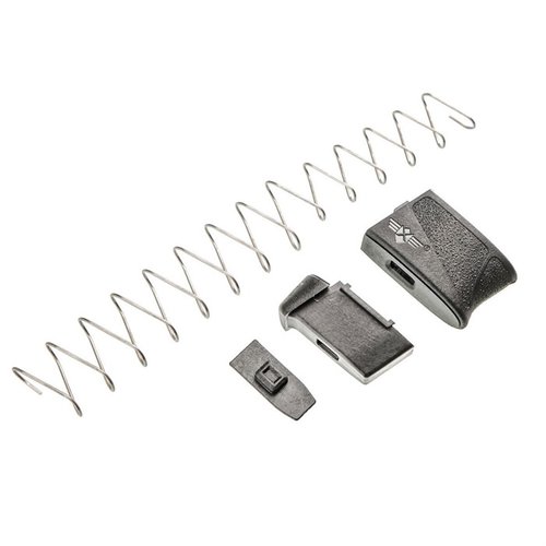 Mejora tu M&P Shield 9mm con el MTX Magazine Extender +2, fácil de instalar, confiable y diseñado para un rendimiento excepcional en cada disparo.