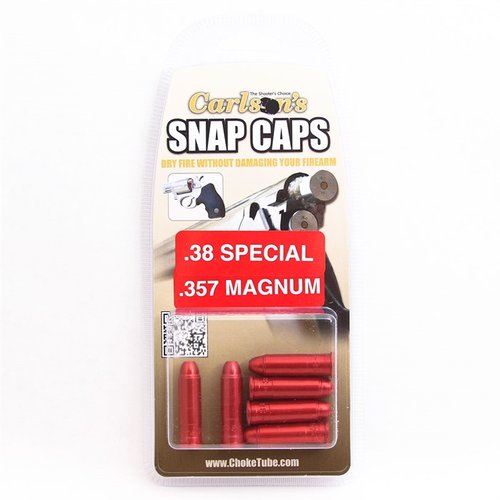 Los Snap Caps de CARLSONS son ideales para practicar el dry fire sin dañar tu arma, con cuerpo de aluminio y 'primer' de latón que absorbe el impacto.