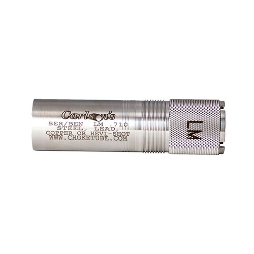 Disfruta de patrones de tiro consistentes y menos deformación de perdigones con el tubo de choke MOBIL-CHOKE 12GA LT MODIFIED, ideal para Beretta y Benelli.