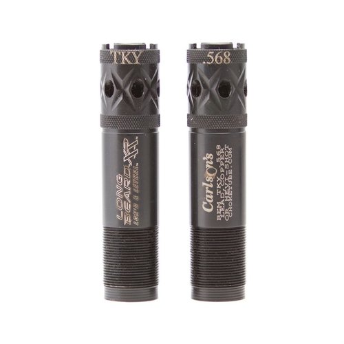 Mejora tu puntería con el choke ported Long Beard de Carlson, diseñado para cargas Winchester Long Beard, ofreciendo patrones ajustados y mayor penetración.