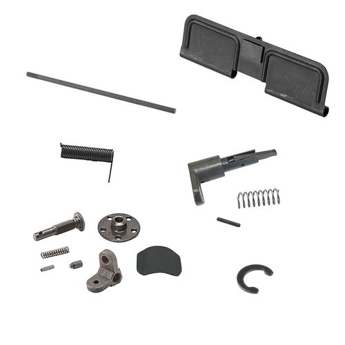 Completa tu AR-15 con nuestros kits de finalización, ideales para cualquier tipo de upper receiver, desde retro hasta moderno, con piezas específicas y sin extras.