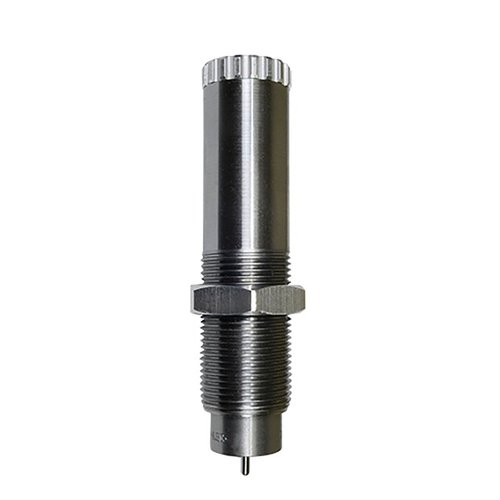 El Die de cuello Collet de Lee Precision permite alinear con precisión el cuello del cartucho sin lubricación, reduciendo el run out y mejorando la precisión.