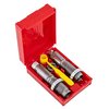 Este set de 2 dies .338-06 Pacesetter incluye un Full Length Sizing Die y un Bullet Seating Die, ideal para recargar con precisión y facilidad.