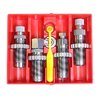 Este set de 4 dies incluye todo lo que necesitas: Carbide Full Length Sizing Die, Bullet Seating Die y Carbide Factory Crimp Die para un acabado perfecto.