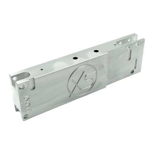 El bloque armorer's XS para AR permite sujetar receptores AR-15, AR-10 y SR-25 en un banco, facilitando el ensamblaje y mantenimiento con versatilidad.