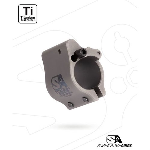 El bloque de gas ajustable Superlative Arms AR-15 permite un flujo de gas limpio y fresco, reduce el retroceso y evita la acumulación de carbono.