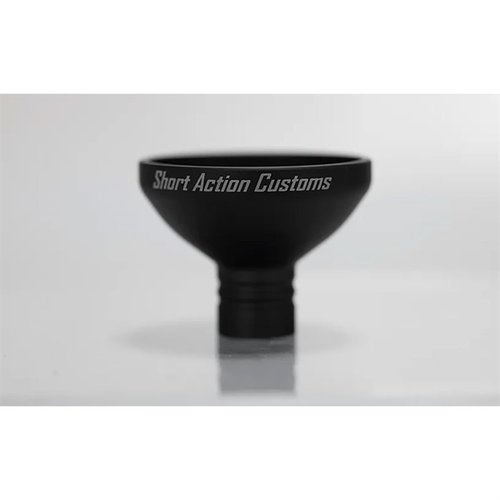 El SAC MODULAR FUNNEL de Short Action Customs ofrece estabilidad y precisión, evitando derrames de pólvora y obstrucciones, todo en un diseño de aluminio anodizado.