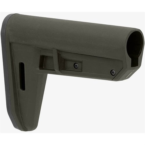 Con solo 8 oz, el MOE TR Carbine Stock es ligero y fácil de instalar, con ajuste de LOP sin herramientas y ranuras M-LOK para accesorios.