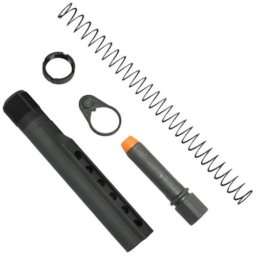 El kit K-SPEC AR-15 PCC incluye un sistema de amortiguación que reduce el retroceso y la elevación del cañón, ideal para tu carabina de calibre de pistola.