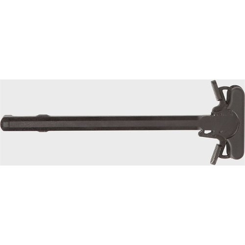 Mejora la ergonomía y el manejo de tu rifle con el AMBIDEXTROUS 5.56MM CHARGING HANDLE de LMT DEFENSE, equipado con un latch táctico mejorado y latches de parada.