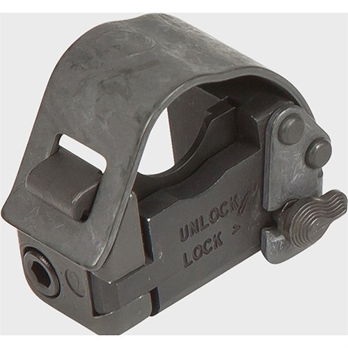 El M203 QD Mounting Bracket de LMT DEFENSE ofrece un montaje rápido y seguro para M203, eliminando la necesidad de ataduras y compatible solo con cañones de 14.5
