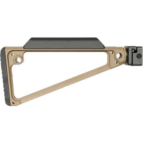 El TRIANGLE SIDE FOLDING STOCK de Midwest Industries ofrece un mecanismo robusto, diseño rígido, 5 puntos de sling y comodidad superior en cada uso.