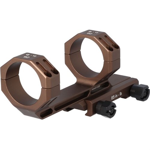 El soporte de mira ALPHA MSR es robusto y duradero, con anillos de acero que no dañan tu mira y recubrimiento para resistir óxido y productos químicos.