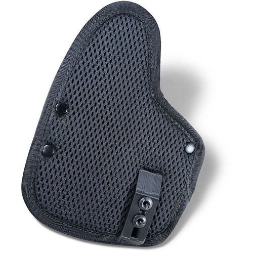 Descubre el OMNICARRY, un holster universal para llevar fuera de la cintura que se adapta a más de 300 pistolas, con retención ajustable y comodidad superior.