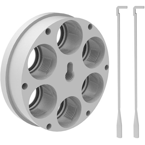 El Ultimate Tool Carrier para Ultimate Turret Press es preciso, versátil y acepta cualquier bushing Lee Breech lock en sus posiciones de 4, 5 y 6 dies.