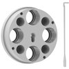 El Ultimate Tool Carrier para Ultimate Turret Press es de precisión, acepta cualquier bushing Lee Breech lock y está disponible en 4, 5 y 6 posiciones de die.