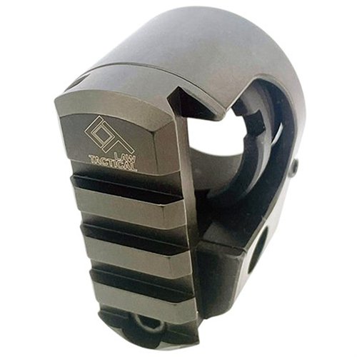 El adaptador ARIC 1913 permite usar stocks y braces Picatinny, es de acero inoxidable, tiene sockets QD y permite disparar con el stock plegado.