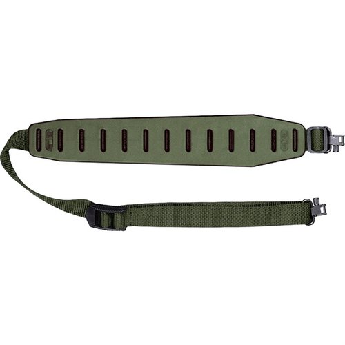 La correa QUAKE CLAW 2.0 ofrece un soporte antideslizante, comodidad con estiramiento y es fácil de limpiar, ideal para rifles y escopetas.