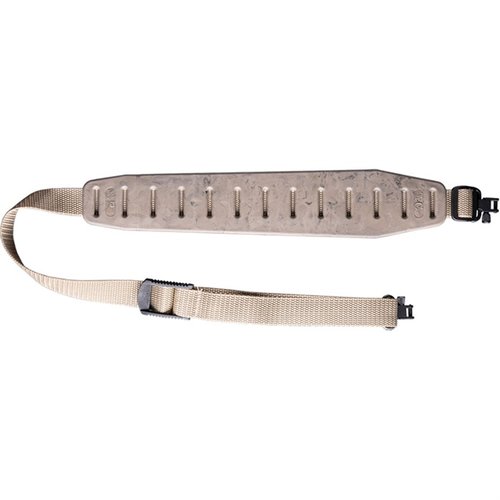 La correa QUAKE CLAW 2.0 con swivels ofrece máxima comodidad y un sistema antideslizante que mantiene tu arma en su lugar, sin absorber agua y fácil de limpiar.